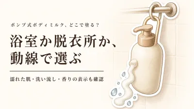 楽天でレビュー数が多いポンプ式ボディミルク・インバスローション6選｜入浴後の塗るタイミングと着衣前の感触で比較